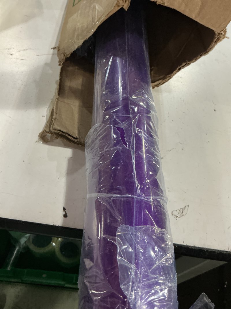 Condition photo showing Good Condition for vvivid+ ultra gloss candy metallic purple vinyl car wrap premium paint replacement film roll with nano air release technology, stretchable protective cap liner, self adhesive (25ft x 5ft)