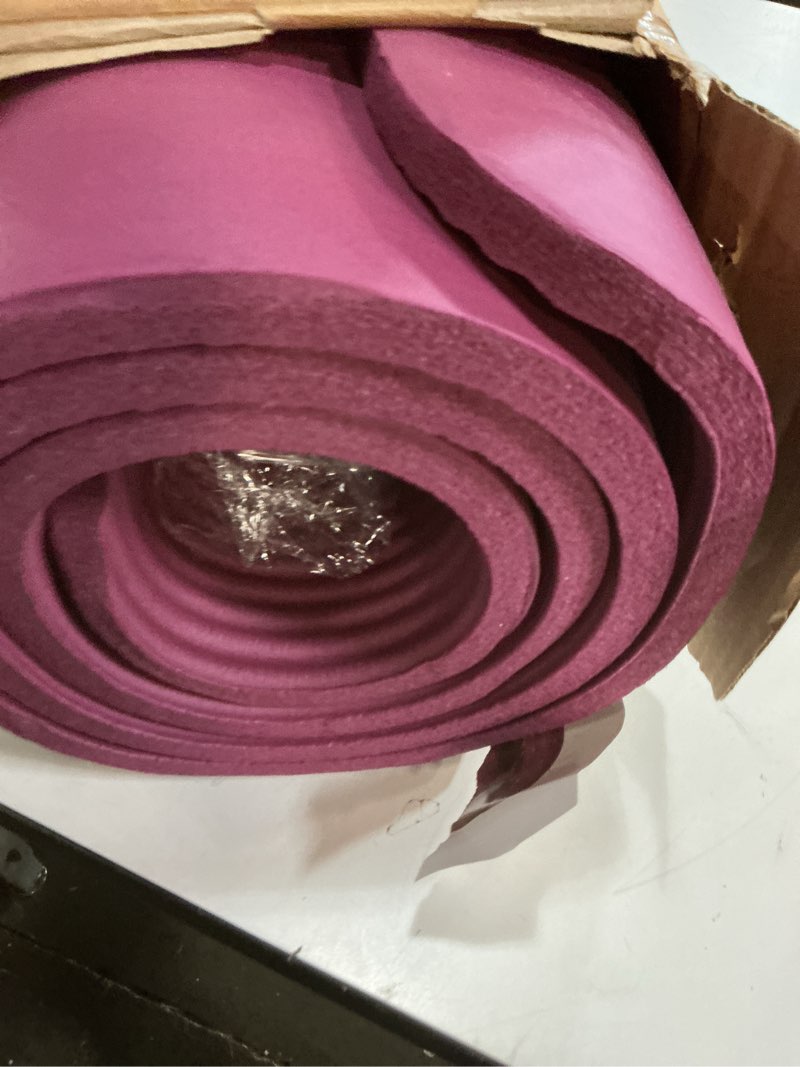 Condition photo showing Good Condition for Retrospec Solana Yoga Mat Thick 1/2in Non-Slip Workout Mat with Nylon Strap - 72x24in Exercise Mat for Pilates, Stretching & Fitness - BPA Free, Easy Clean Boysenberry 1/2 inch