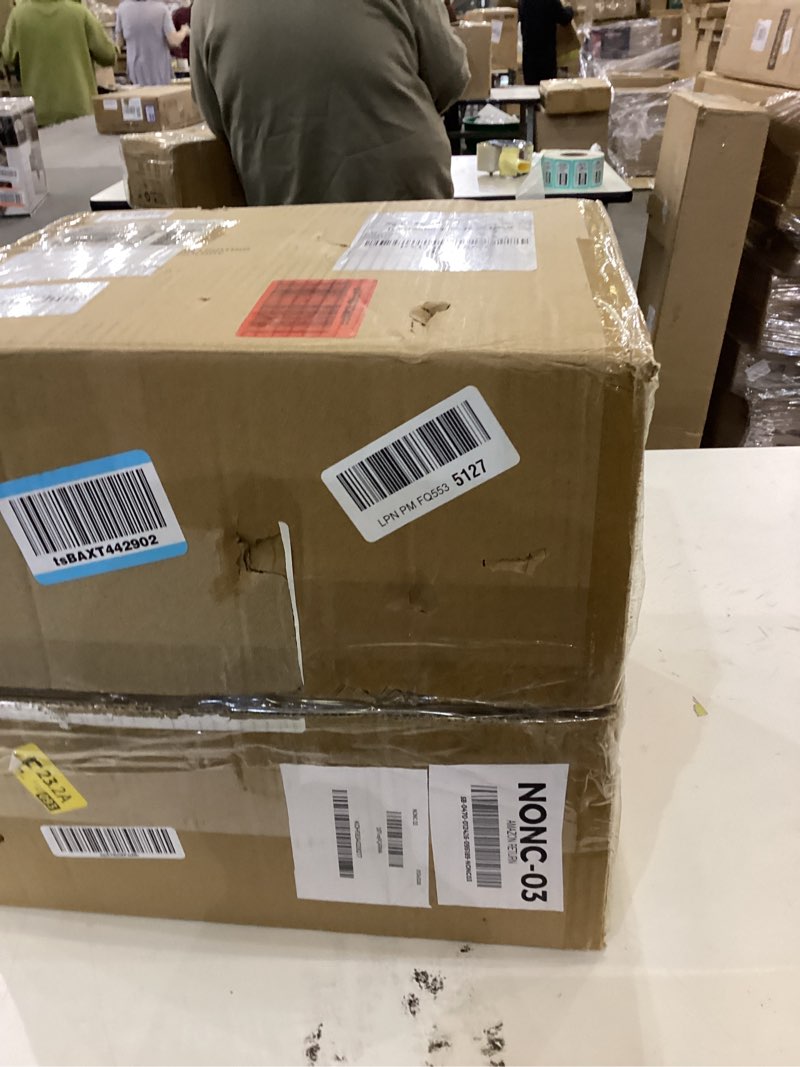 Condition photo showing As Is for Aisilan Globe Pendant Light with White Opal Glass, 9.6” Adjustable Hanging Light Fixture with Leather Strap, E26 Bulb Included, Modern Pendant Light for Kitchen Island, Dining Room, Bedroom