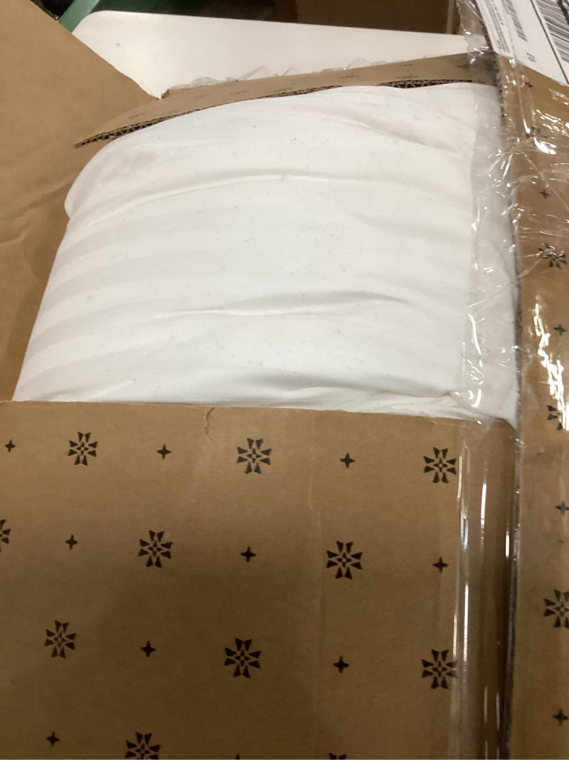 Condition photo showing New/Like New for Beckham Hotel Collection Bed Pillows with Cotton Pillowcases Queen Size Sets of 2, Soft Down Alternative Pillows for Sleeping, Open End Cases for Easy Changing, White