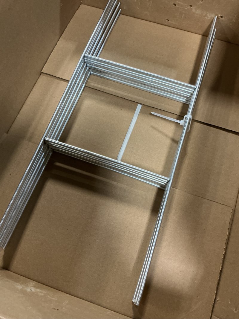 Condition photo showing Good Condition for 12 pack heavy duty metal h frame wire h stakes, 17.5'' x 7'' yard sign stake for 4mm corrugated signs