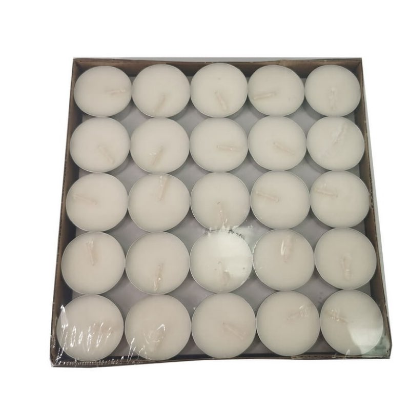  White Unscented Indoor/Outdoor Tealight Candles