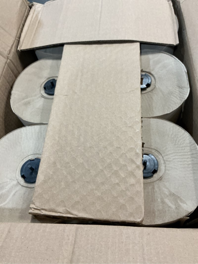 Condition photo showing New/Like New for tork matic paper hand towel roll natural h1, universal, 100% recycled fiber, 6 rolls x 700 ft, 290088 natural 6 hand towel rolls x 700 ft universal hand towel