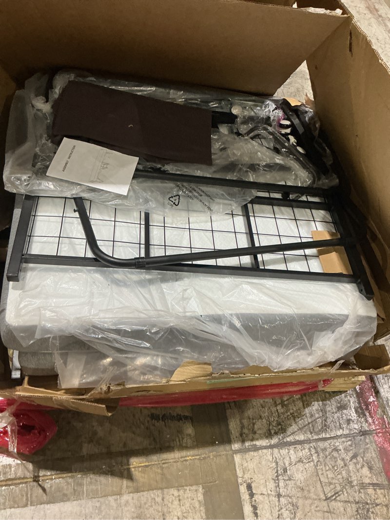 Condition photo showing New/Like New for aqy folding bed with mattress for adults,75" x 38" portable rollaway bed guest on wheels with memory mattress and heavy duty sturdy metal frame,foldable bed for adults and guest, twin size,cot size 38 inch without headboard-1pc