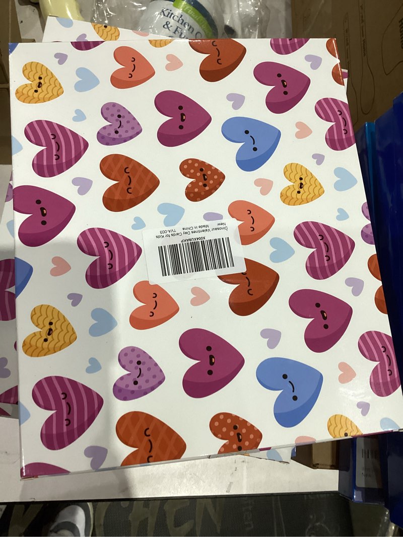Condition photo showing New/Like New for Valentines Day Cards for Kids School, Dinosaur Designs of Valentine Cards with 24 Crads & 24 Dinosaur Figure Toys for Valentine's Day Kids Classroom Gifts Exchange Party Favors for Boys Girls Blue