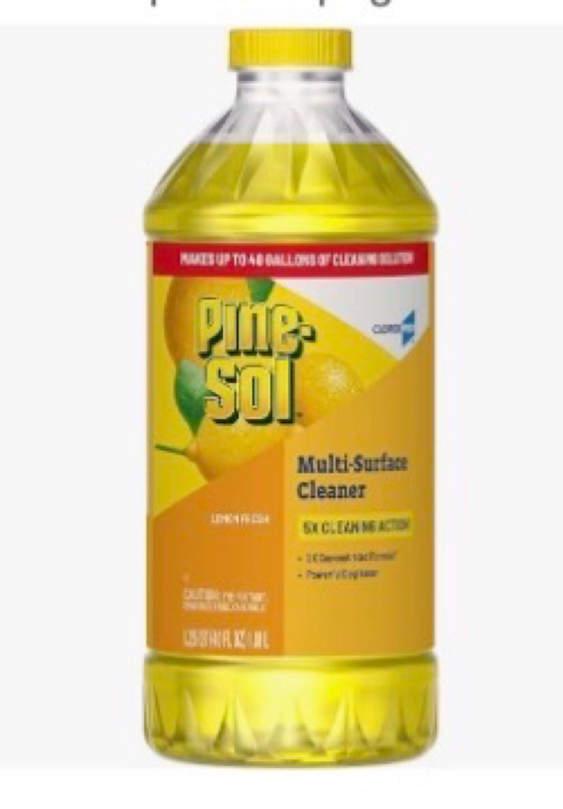 pine-sol multi-surface - cleaner / desinfectant - liquid - bottle - 0.6 gal - lemon fresh - concentrated (pack of 3)