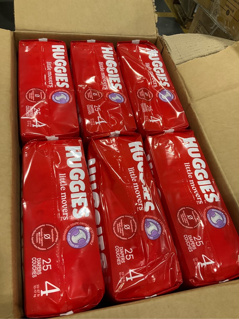 Condition photo showing New/Like New for Huggies Little Movers Disposable Diapers - Econ+ Pack - Size 4 - 150ct