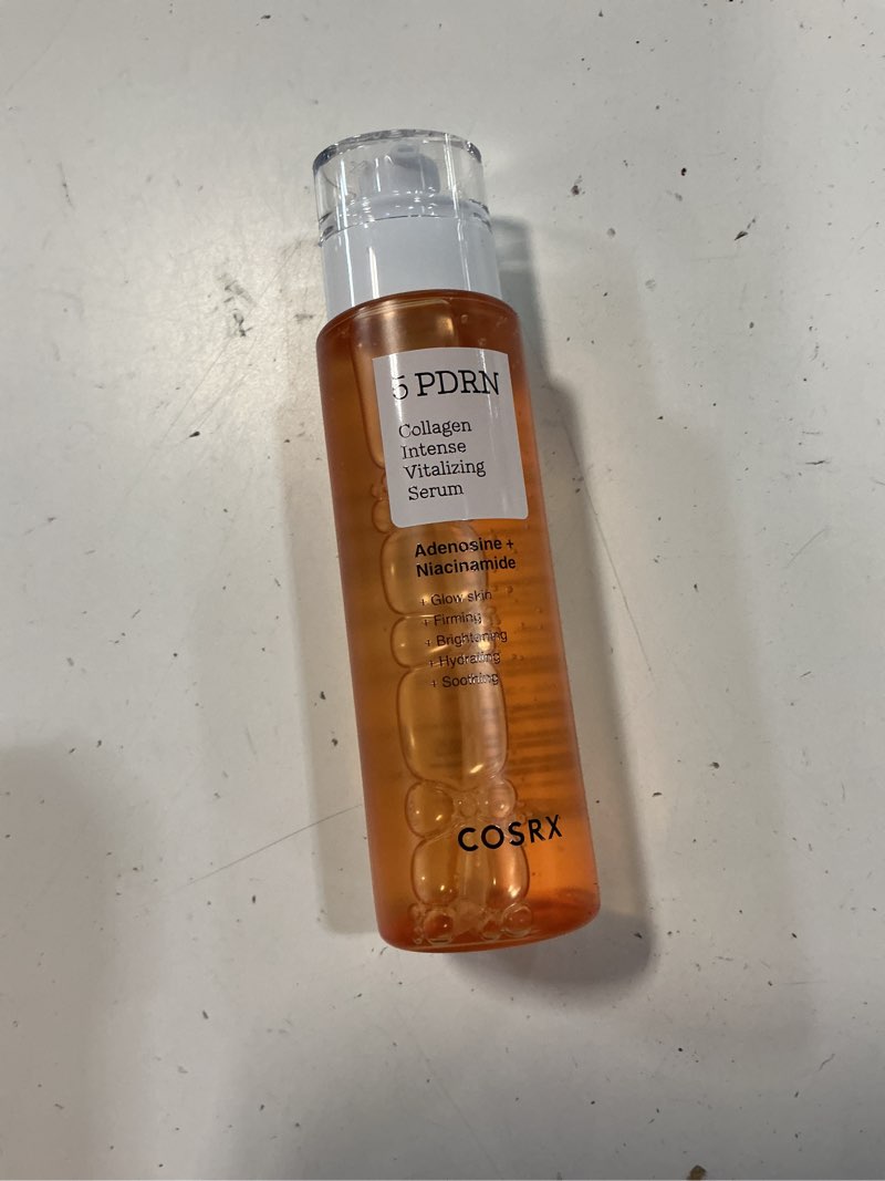 Condition photo showing New/Like New for cosrx 5 pdrn collagen intense vitalizing serum - korean serum for skin firming & glowing with salmon dna, centella, lactobacillus pdrn & collagen, korean skin care (3.38 fl.oz.)