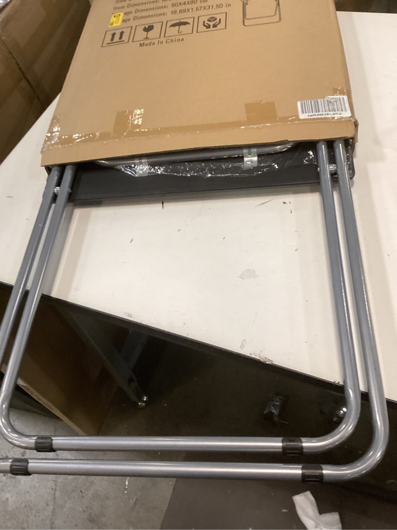 Condition photo showing Good Condition for Garden 4 you Folding TV Tray Table,TV Dinner Table with Sturdy MDF Top,Eating Trays for Living Room with No Assembly Required, 15 x 18.9 x 26 in(Black,1PC) Black 1pc