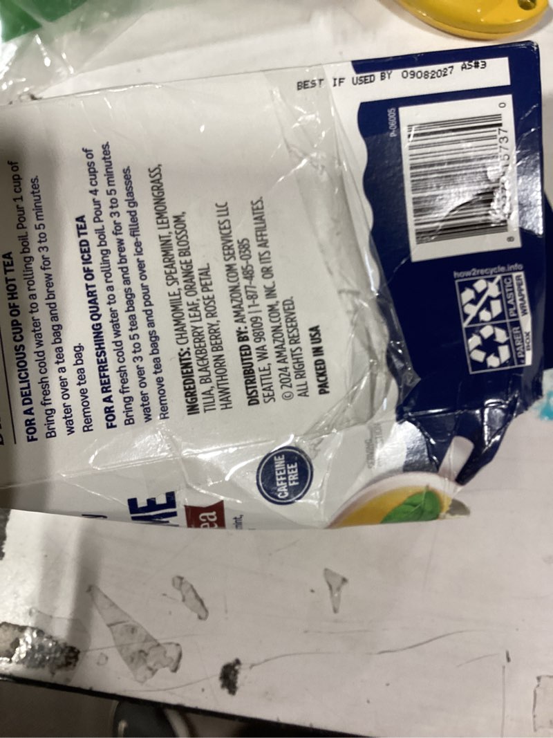Condition photo showing New/Like New for happy belly amazon grocery, night time herbal tea, caffeine free, 1.1 oz(previously, packaging may vary), 20 ct (pack of 2) 20 count (pack of 2)