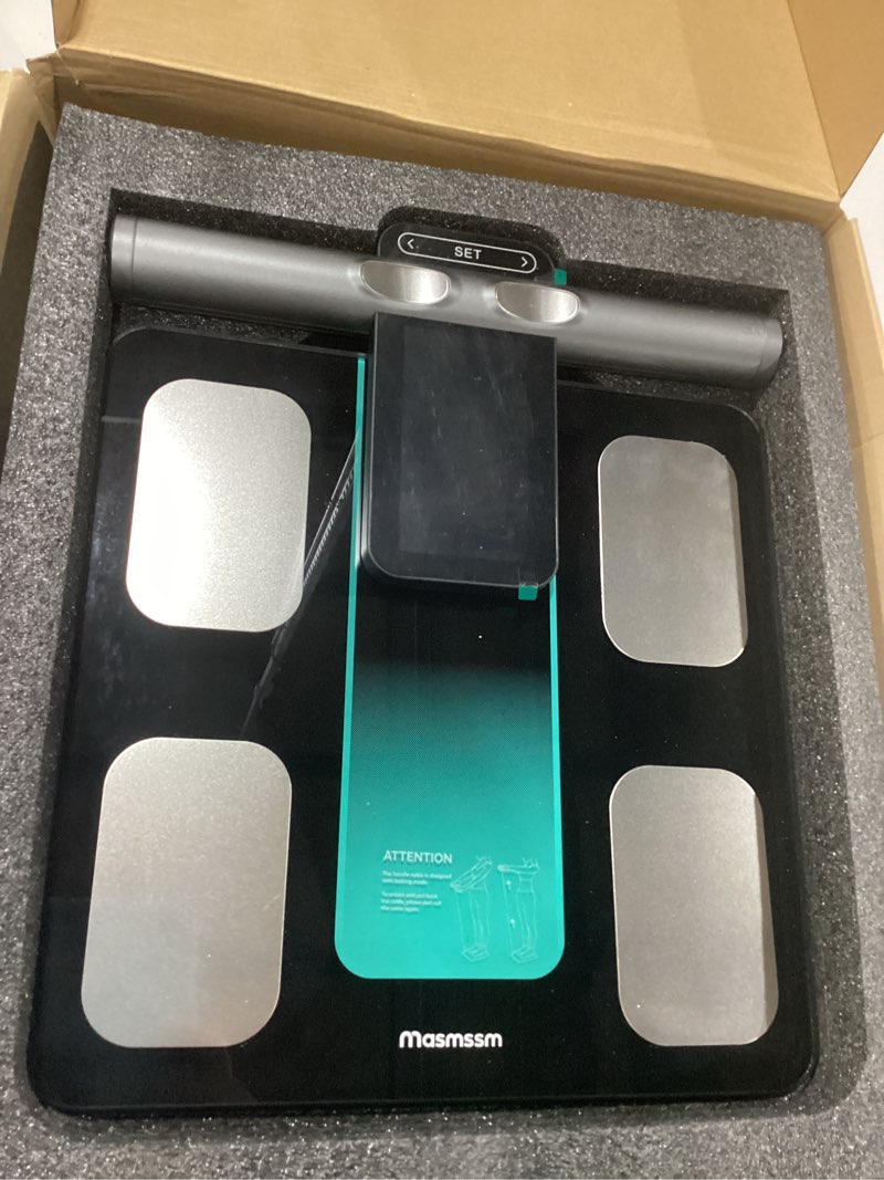 Condition photo showing Good Condition for Smart Scale for Body Weight and Fat, 8-Electrode Full-Body Composition Scale with Handle, Dual-Frequency BIA, 28 Body Metrics, High Accuracy, Syncs with Apple Health & Google Fit, FSA&HSA Eligible