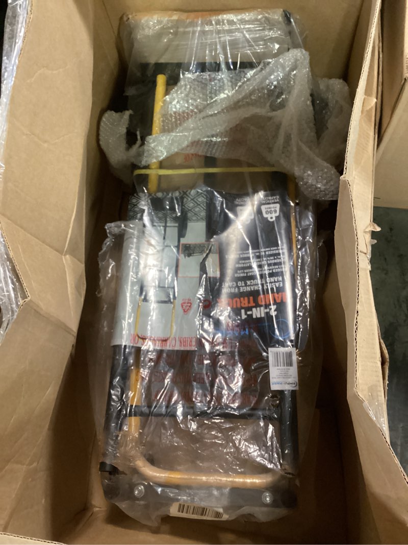 Condition photo showing Good Condition for SIMPLI-Magic 2 in 1 Convertible Hand Truck and Dolly, 800LBS – Heavy-Duty Moving Dolly Cart with 10" Flat Free Rubber Wheels & Handle Moving Hand Truck