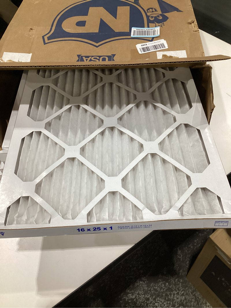 Condition photo showing Good Condition for Nordic Pure 16x25x1 (15 1/2 x 24 1/2 x 3/4) Pleated MERV Air Filters 6 Pack MERV 12 , 6 Pack