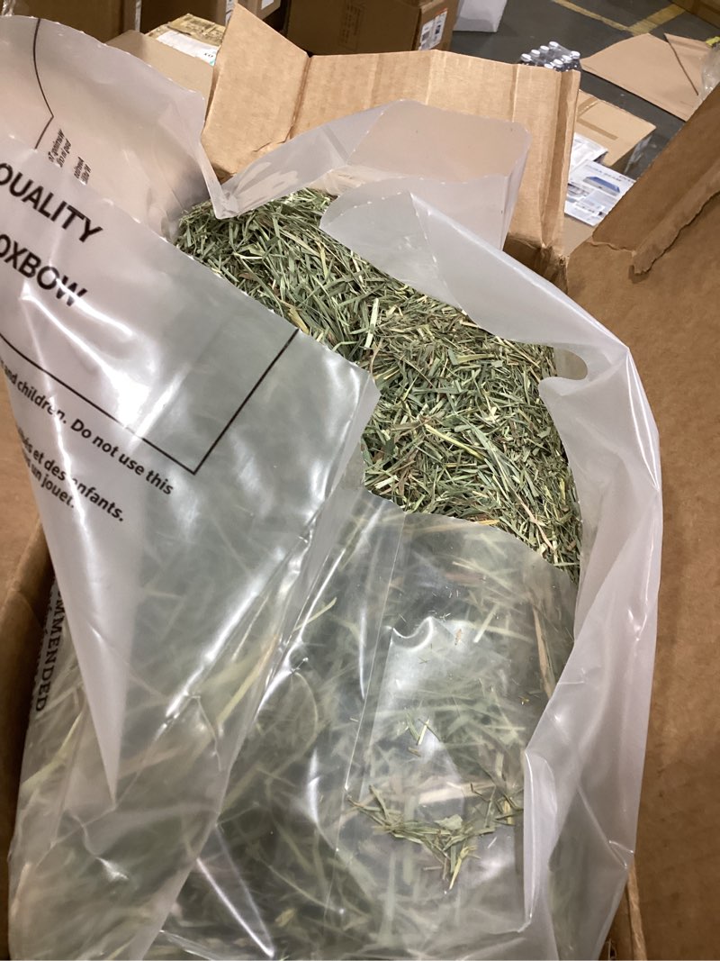 Condition photo showing Good Condition for oxbow orchard grass hay, rabbit & guinea pig hay, high fiber for digestive health, grown in usa, veterinarian recommended small pet supplies, bulk food for rabbits, guinea pigs, & chinchillas, 40 lbs orchard hay 40 pound (pack of 1)