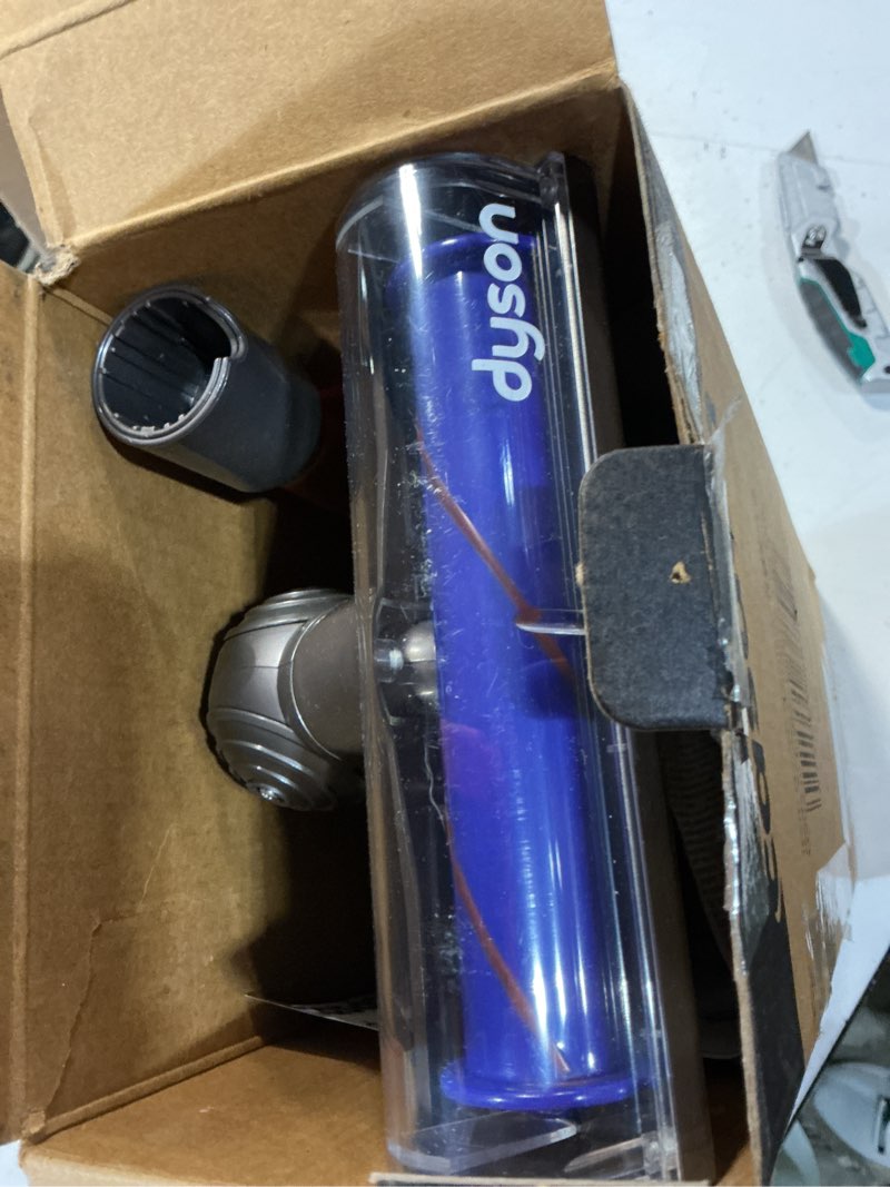 Condition photo showing As Is for casdon dyson cordless vacuum interactive & officially licensed toy dyson vacuum for children aged 3+ realistic role-play fun, purple and orange