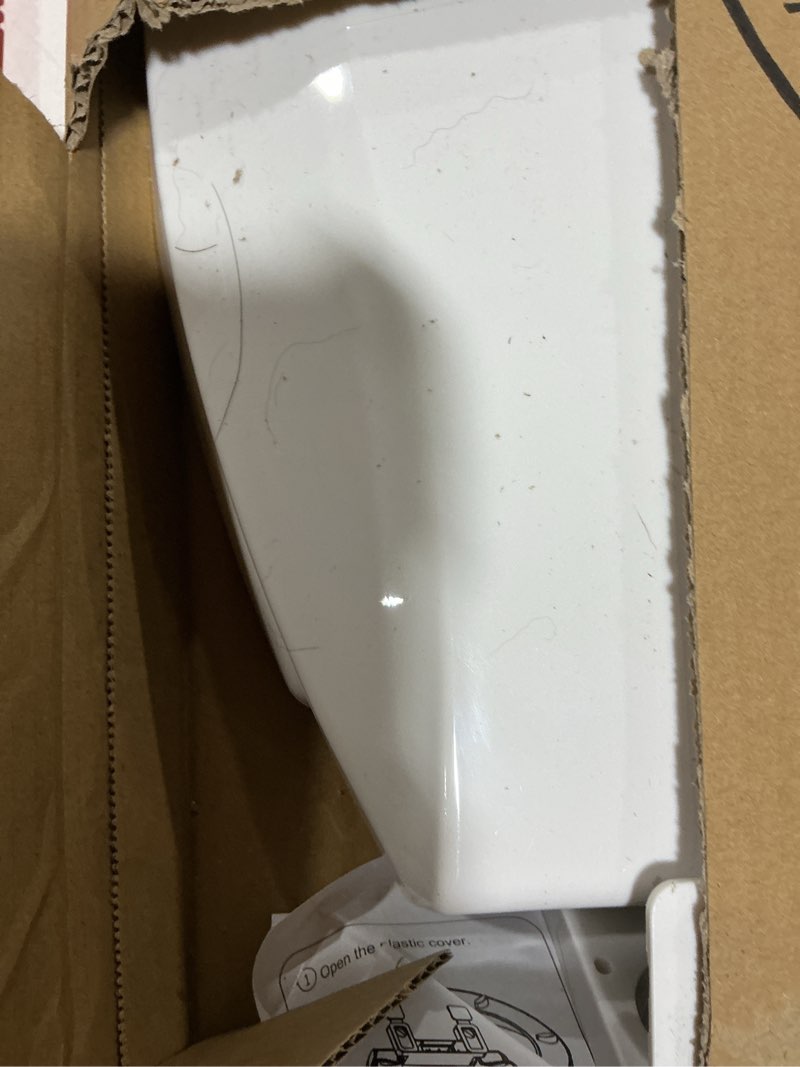 Condition photo showing Good Condition for Toilet Seat, Elongated Toilet Seat with Toddler Seat Built in, Potty Training Toilet Seat Elongated Fits Both Adult and Child, with Slow Close and Magnets- Elongated White Elongated With Toddler Seat