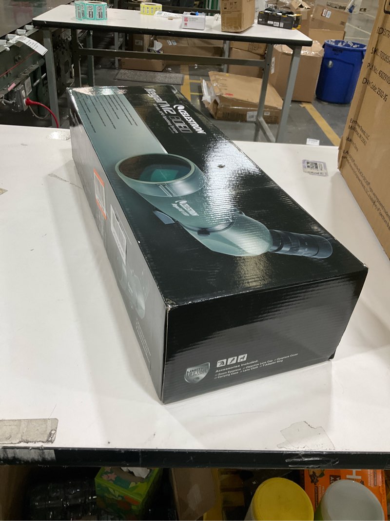 Condition photo showing As Is for Celestron – Regal M2 80ED Spotting Scope – ED Glass for Birding and Outdoor Activities – Phase and D