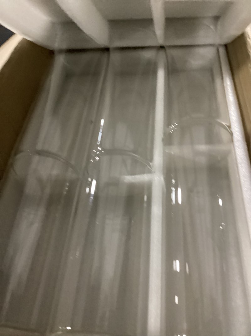 Condition photo showing New/Like New for sawysine 24 pcs glass cylinder vases 2.5''/2.95''/3.9'' diameter clear flowers vase hurricane floating candles holders for table centerpieces (3.9 x 8 in,3.9 x 10 in,3.9 x 12 in) 24 3.9 x 8 in, 3.9 x 10 in, 3.9 x 12 in