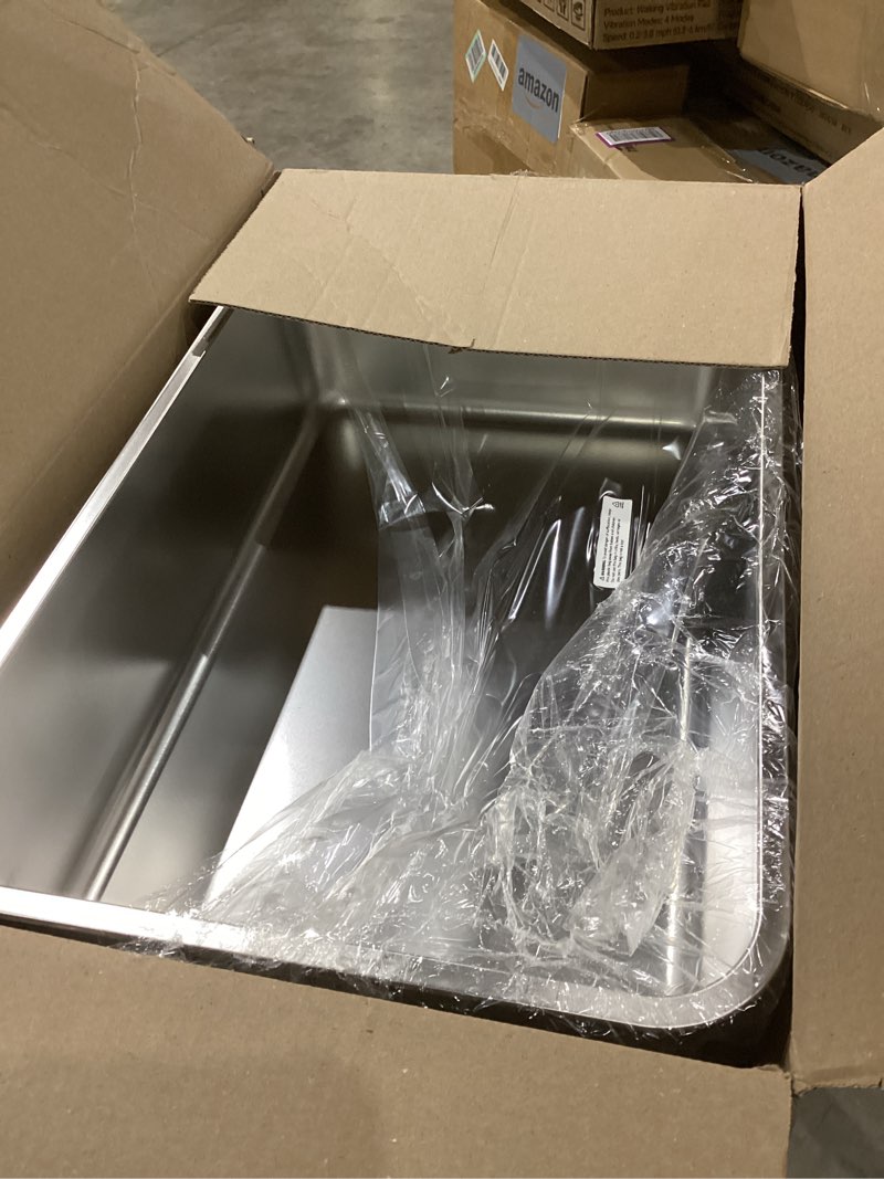 FUTAM Stainless Steel Litter Box, 23.6“x15.7"x6" Deep Stainless Steel Cat Litter Box Extra Large, XL