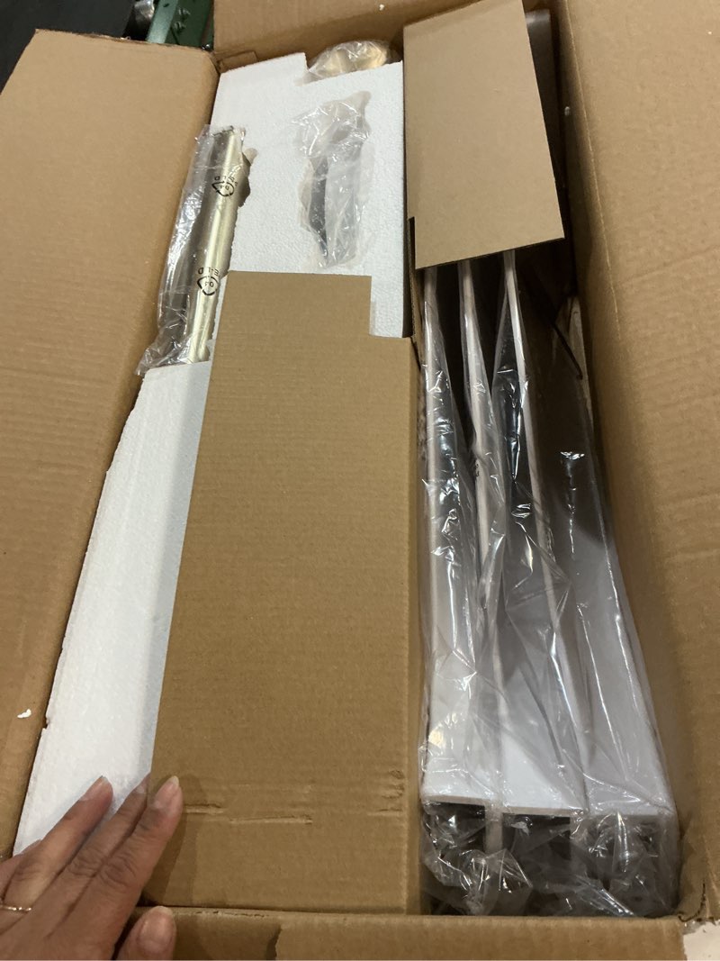 Condition photo showing Good Condition for ensenior 52 inch ceiling fans with lights and remote, white gold ceiling fan with light dimmable, 6 speeds, 3cct and memory function, reversible dc motor modern ceiling fan for bedroom and living room