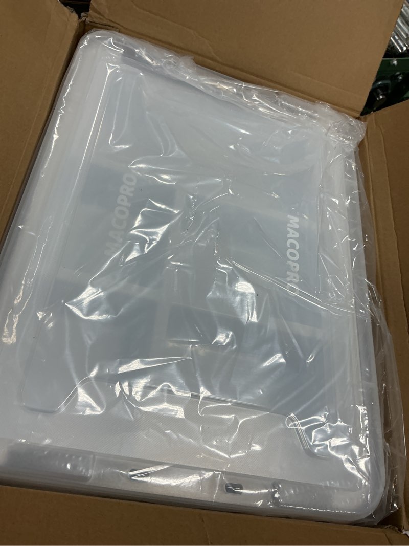 Condition photo showing Good Condition for Plastic Storage Box with Removable Tray Craft Organizers and Storage Clear Storage Container for Organizing Bead, Tool, Sewing, Playdoh (White, 2Pack-17QT)