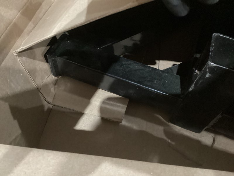 Condition photo showing As Is for 2 Inch 3 Point Heavy Duty Receiver Tow Drawbar Hitch Adapter Subcompact Trailer Compatible with Category 1 Tractors, Farm Equipment