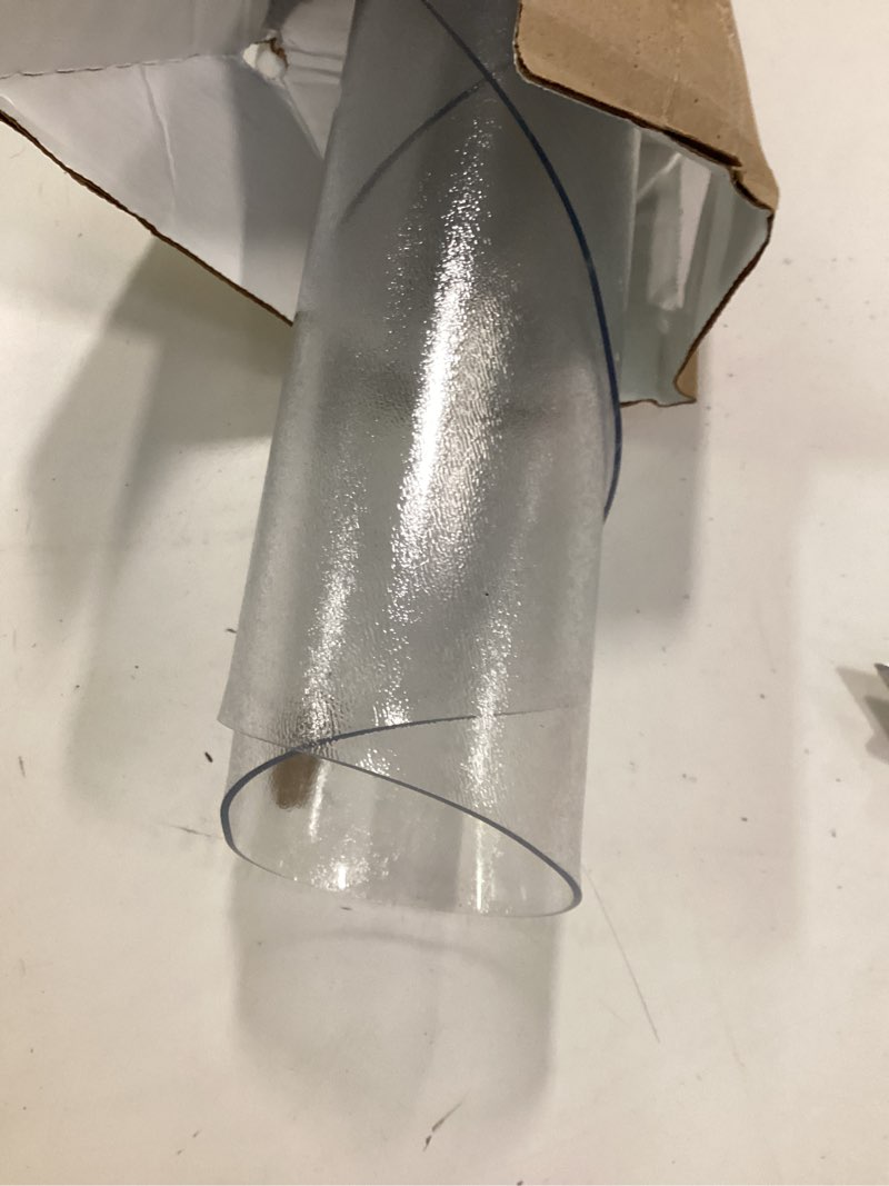 Condition photo showing Good Condition for OstepDecor Frosted Round Table Protector 36 Inch Thick Frosted Table Cover Protector Round, Plastic 