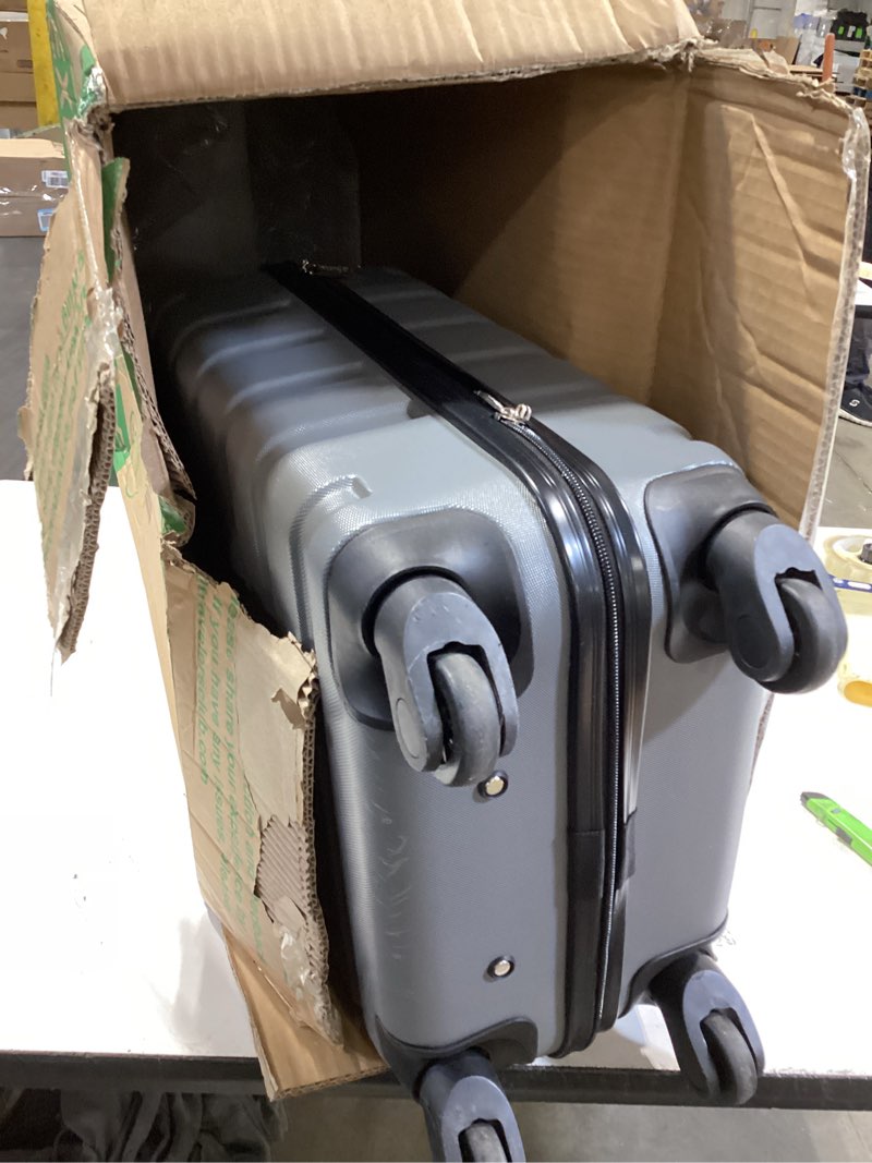 Condition photo showing Good Condition for wrangler 22" hardside spinner carry-on luggage, charcoal