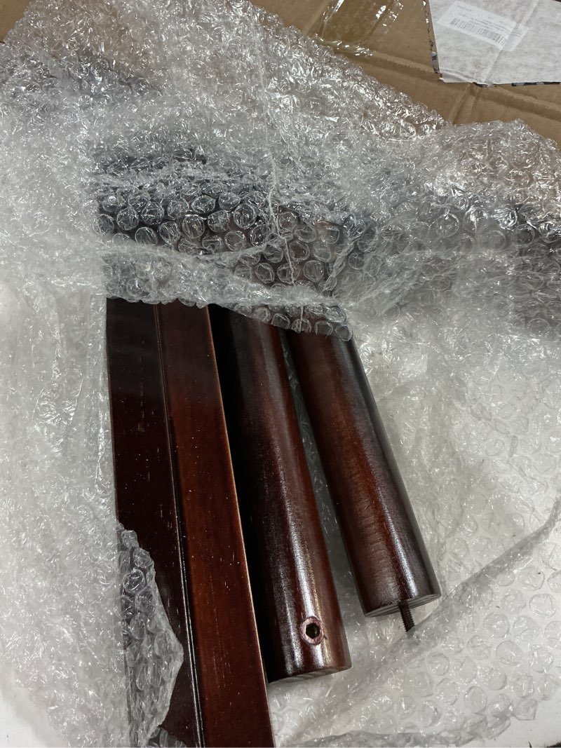 Condition photo showing Good Condition for leinuosen 45" wooden shopping bag rack, vintage style retail store display stand, stand shopping bag holder, walnut finish, space-saving design for grocery, clothing stores, convenience stores