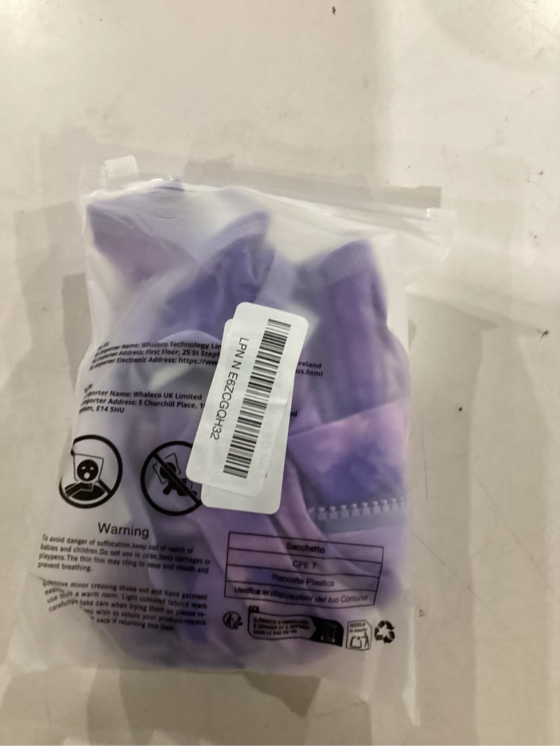 Condition photo showing Good Condition for lukovee recovery suit for dogs, zipper on recovery suit for female male dog, onesie abdominal wounds cone e-collar alternative prevent licking spay recovery suit (small, purple tie-dye) purple tie-dye small