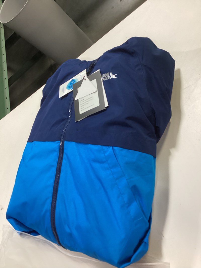 Condition photo showing New/Like New for Kids Ski Suit Girls Boys Snowsuits Winter Ski Jacket & Bib Pants Set Snowboard Waterproof Windproof Warm Coat Navy 8-9 Years