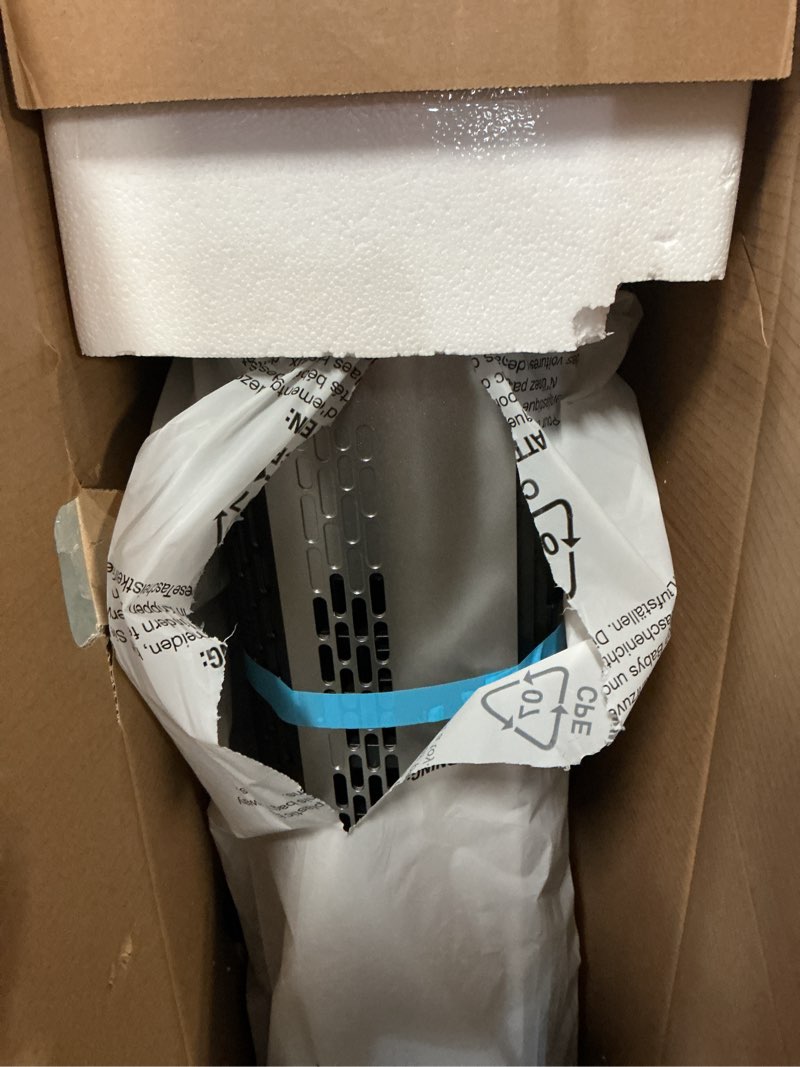 Condition photo showing Good Condition for DREO Tower Fan and Heater Combo, 29.2ft/s Standing Fans for Bedroom, 17 Levels, 6 Modes, 120° Oscillation, 42 Inch, 12H Timer, 25dB Quiet, with Remote, for Office, Large Room, Silver