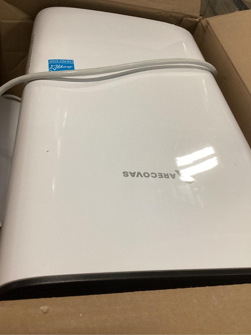 Condition photo showing As Is for Dehumidifier for Basement, 52 Pints Dehumidifiers for Bedroom Bathroom Large Room Home, 4500 Sq.Ft Dehumidifier with Drain Hose, 2025 Energy Star Certificate, Humidity Control, 24H-Timer, Auto Defrost