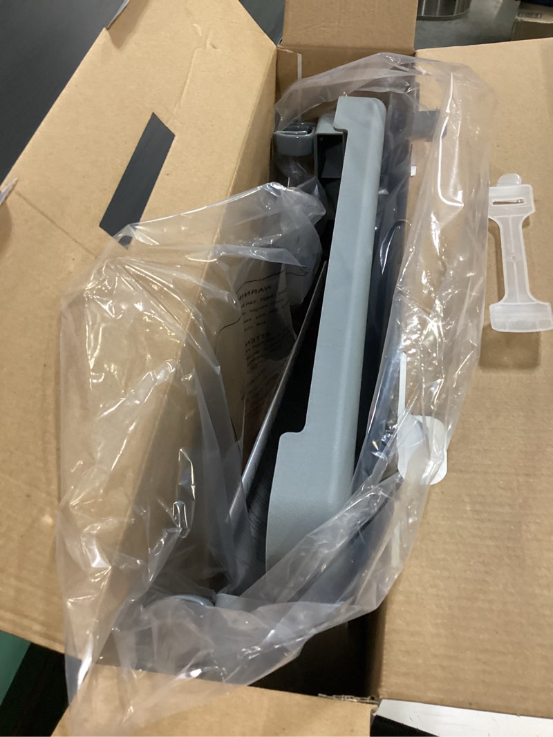 Condition photo showing New/Like New for lumex folding walker tray with cup holders – clip-on walker accessory, tool-free installation, grey