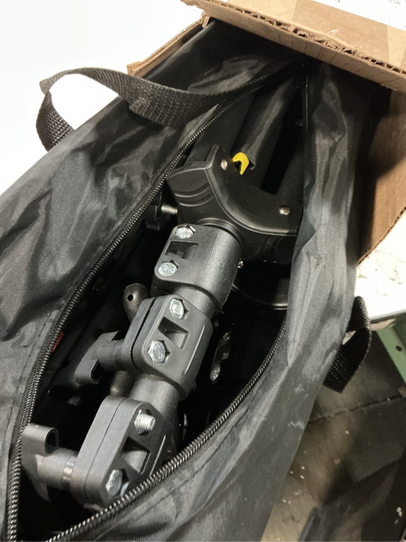 Condition photo showing As Is for Backdrop Stand 10 x 7.5 FT for Photography Studio, Adjustable Photo Backdrop Stand Kit for Parties, Background Stand with Sandbags, Spring Clamps, Carrying Bag 10x7.5 FT