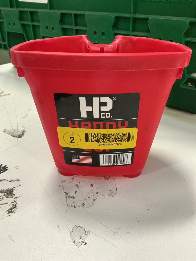 Condition photo showing As Is for HP co. Handy paint bucket