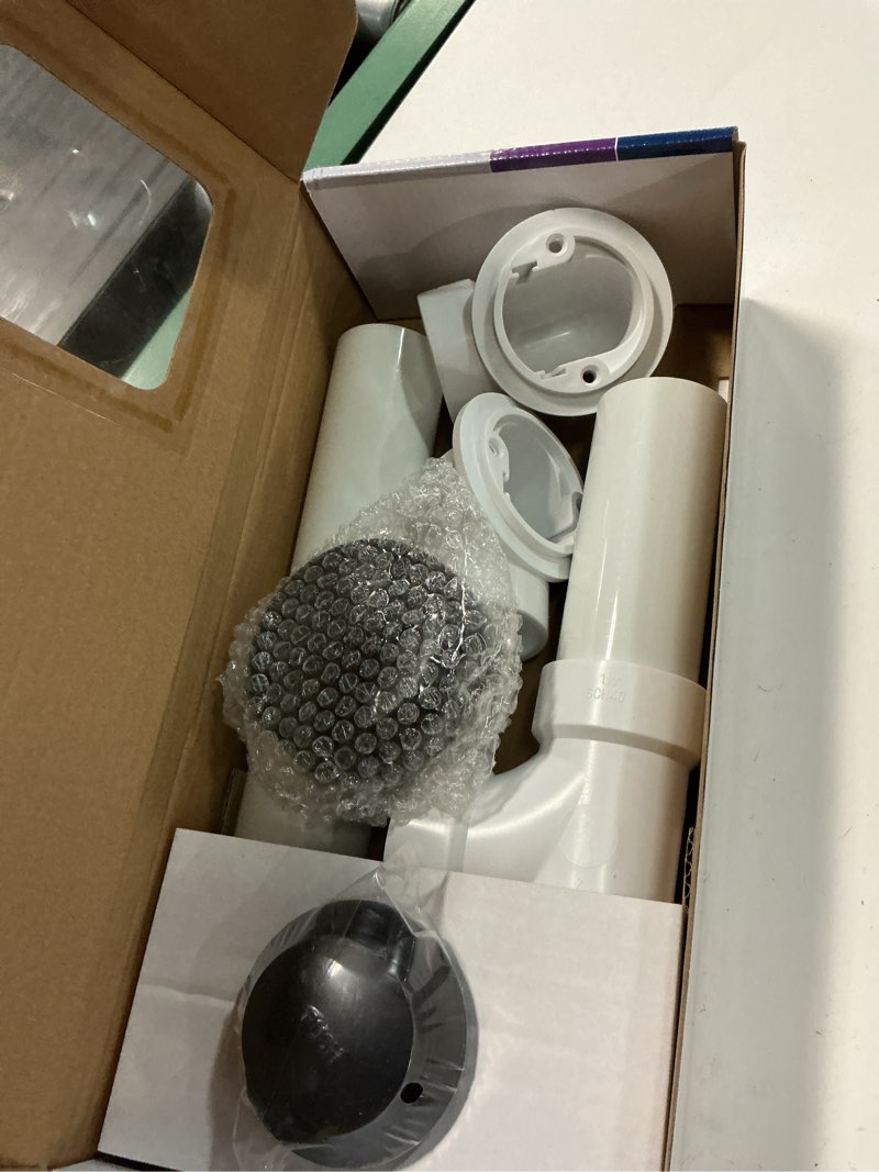 Condition photo showing Good Condition for dearborn 1-1/2-in touch-toe white/matte black toe-touch drain with pvc pipe included