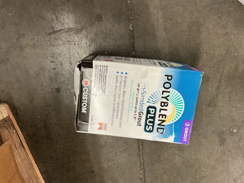 Condition photo showing New/Like New for custom building products pbpg11510 polyblend plus non-sanded grout  platinum  10 lb. - quantity 1