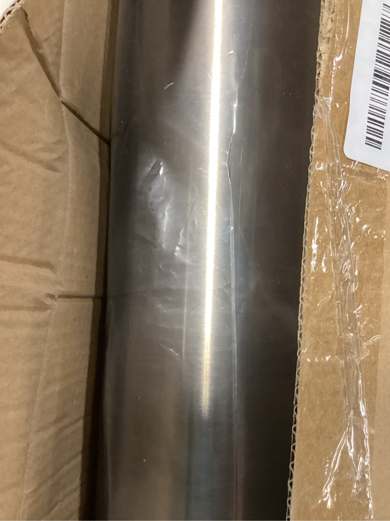 Condition photo showing New/Like New for 4.5 inch exhaust pipe 17.3" length, t304 stainless steel mandrel tubing, 4 1/2"(114mm) od flared slip-fit end ducting,universal three and a half straight tailpipe connector adapte