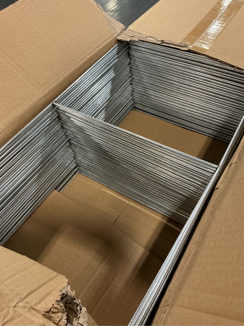 Condition photo showing As Is for 50 pack yard sign stakes metal,20'' x 24'' heavy duty h frame yard sign stands,metal sign stands for advertising board, real estate sale signs,custom outdoor sign
