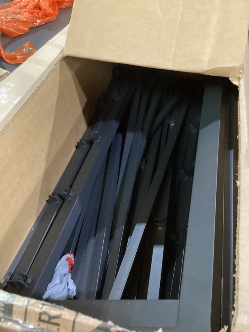 Condition photo showing As Is for 2Pcs #711 Bolt-On to Hook-On Bed Frame Conversion Brackets for Headboard or Footboard,Bed Hook Adapter kit with Hardware, Hook on Bed Rails Brackets(Black) 2pcs 711 brackets