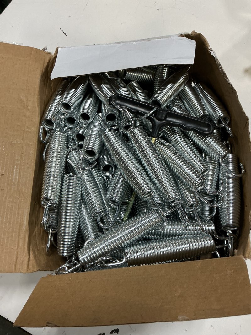 Condition photo showing Good Condition for tudomro trampoline springs 5.5 inch bulk heavy duty stainless steel replacement trampoline springs with t-hook weather resistant metal pulling tool accessories 96