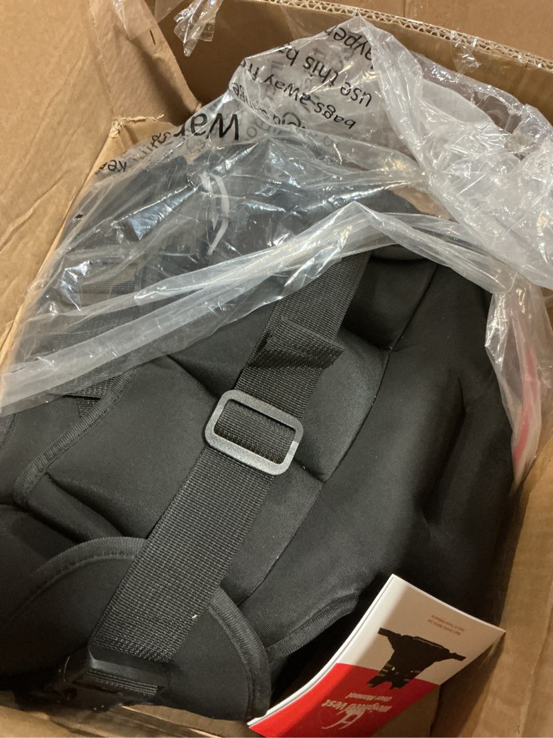 Condition photo showing Good Condition for zelus weighted vest for women men, 4-10lb/11-20lb/20-32lb curve-fit ergonomic design adjustable workout vest with 6 iron sand bags, sgs-certified rucking vest for strength training & cardio workouts