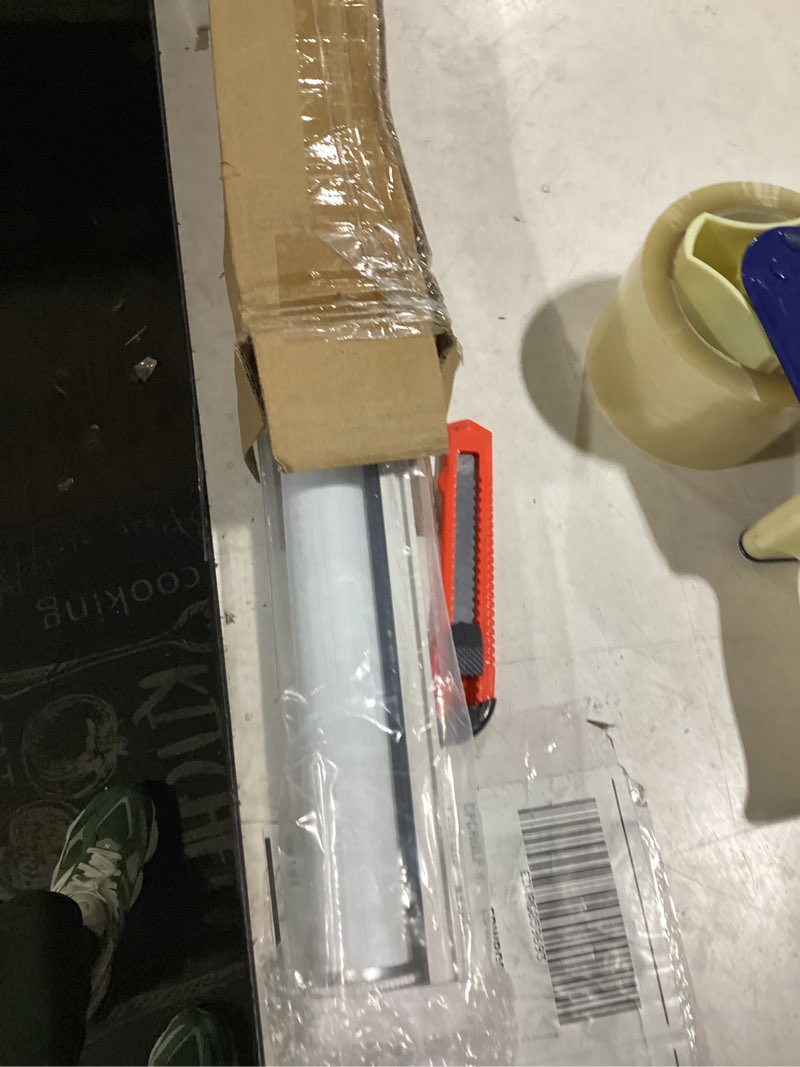 Condition photo showing New/Like New for LazBlinds No Tools No Drill Cordless Roller Shades, 100% Blackout Roller Blinds for Windows, Thermal Insulated UV Protection Waterproof Roll Up Window Blinds and Shades, 24'' W x 72'' H, White White 24'' W x 72'' H