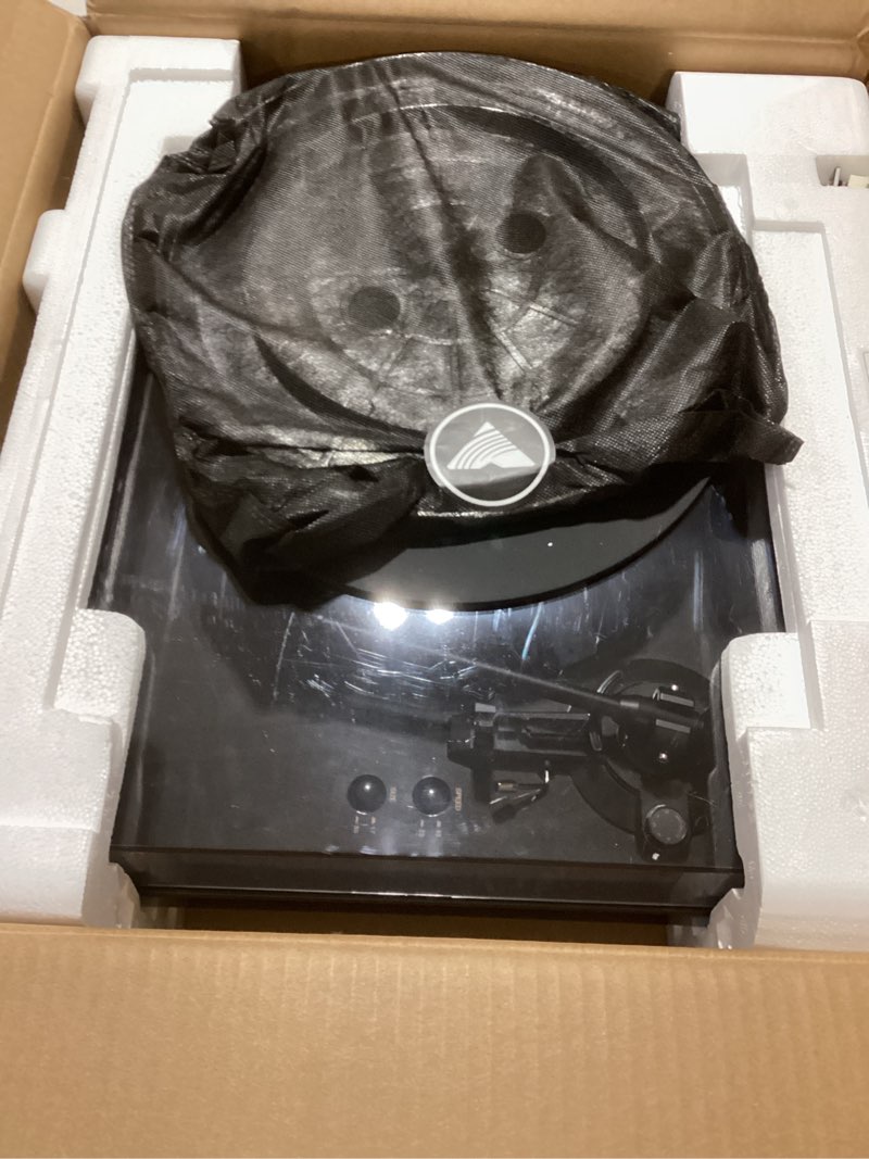 Condition photo showing Good Condition for untested Denon DP-300F Fully Automatic Analog Turntable & Vinyl Record Player with Built-in Phono Equalizer | Turntables for Vinyl Records | Unique Tonearm Design | Hologram Vibration Analysis | Slim Design