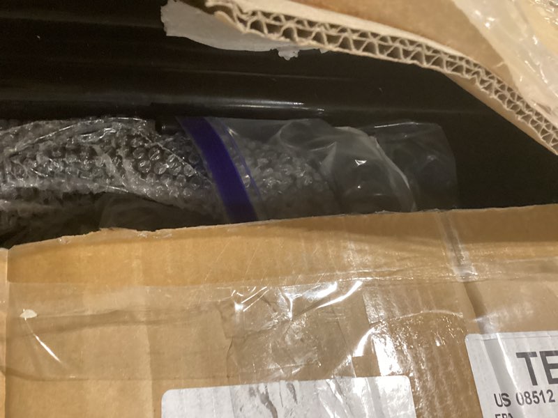 Condition photo showing As Is for Yoobure Metal Coat Rack Freestanding with Marble Base, Coat Tree with 12 Hooks & Umbrella Holder, Coat Hanger Stand for Corner Entryway Bedroom Office, Heavy Duty Coat Rack Stand for Clothes Hats Bags