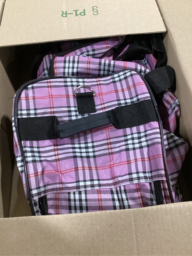 Condition photo showing Good Condition for rockland rolling duffel bag, black, 22" pinkcros 22"