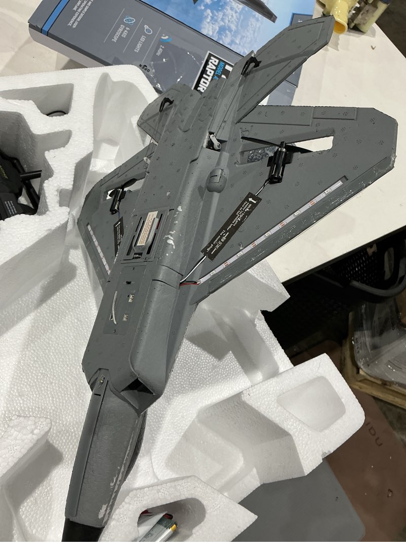 Condition photo showing Good Condition for rc planes,4 channel f22 raptor remote control airplane with led light, 6-axis gyro, 3 flight modes, one-key aerobatic,wingspan 360mm fuselage 500mm,epp foam, rtf suitable for outdoors and gift