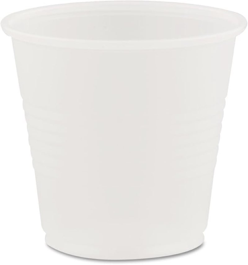 dart high-impact polystyrene cold cups, 3.5 oz, translucent, 100/pack