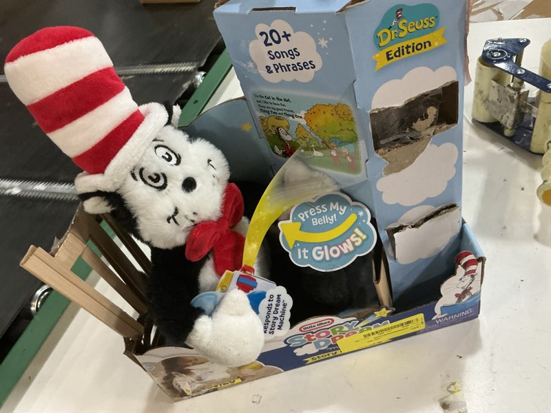 Condition photo showing New/Like New for little tikes story dreamers cat in the hat plush: dr. seuss licensed soft toy, home & family theme, 4-piece set